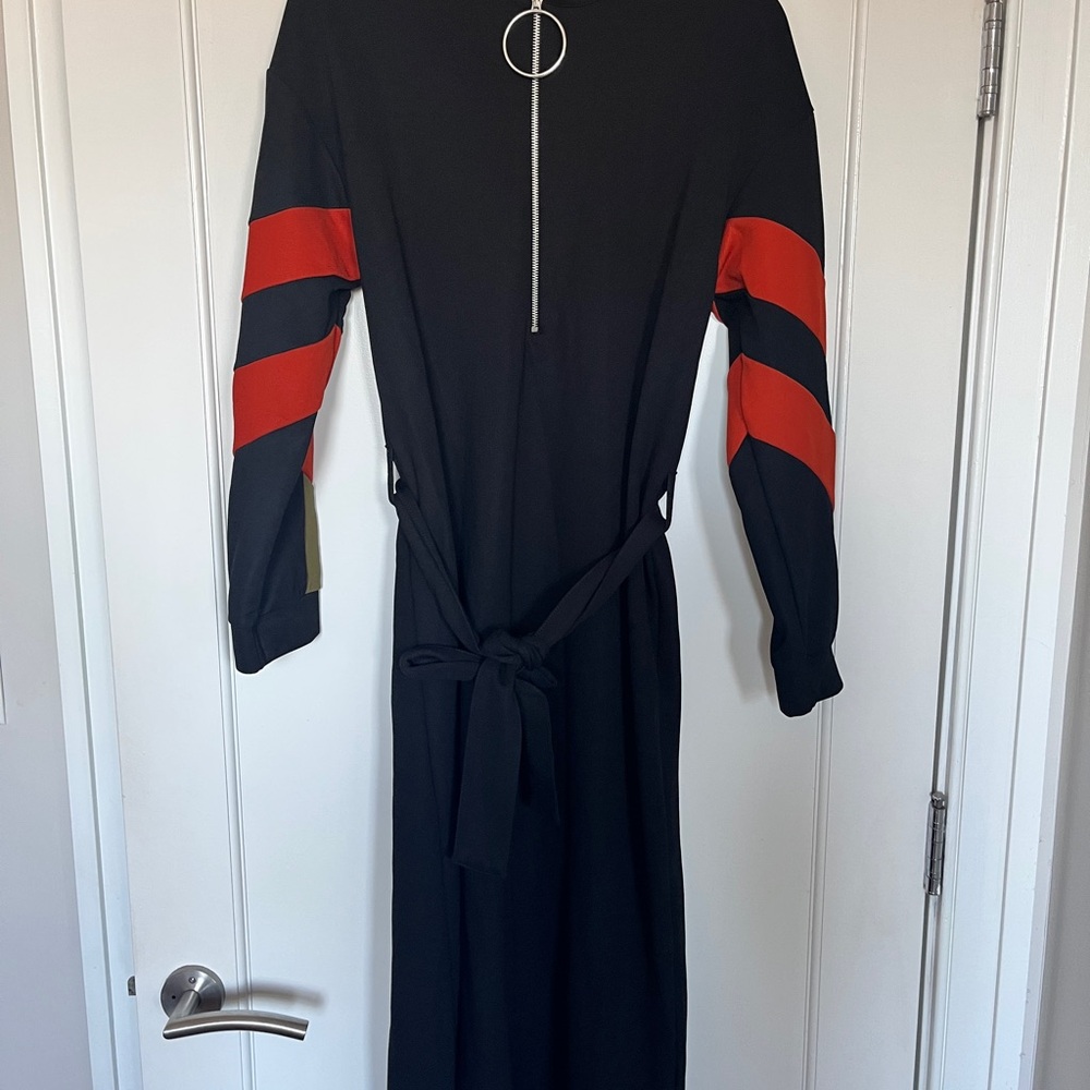 Stylish Black and Orange Zara Dress